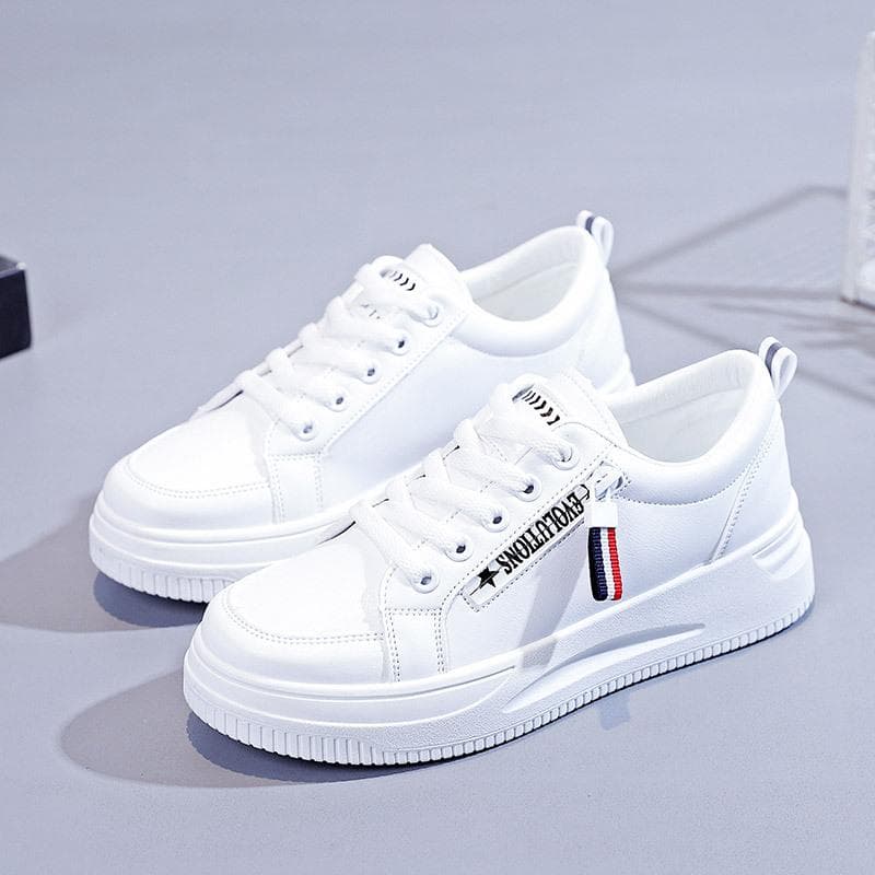 Small White Shoes Women's New Spring Women's Shoes Korean Version All-match Casual Shoes Thick-soled Sneakers 40