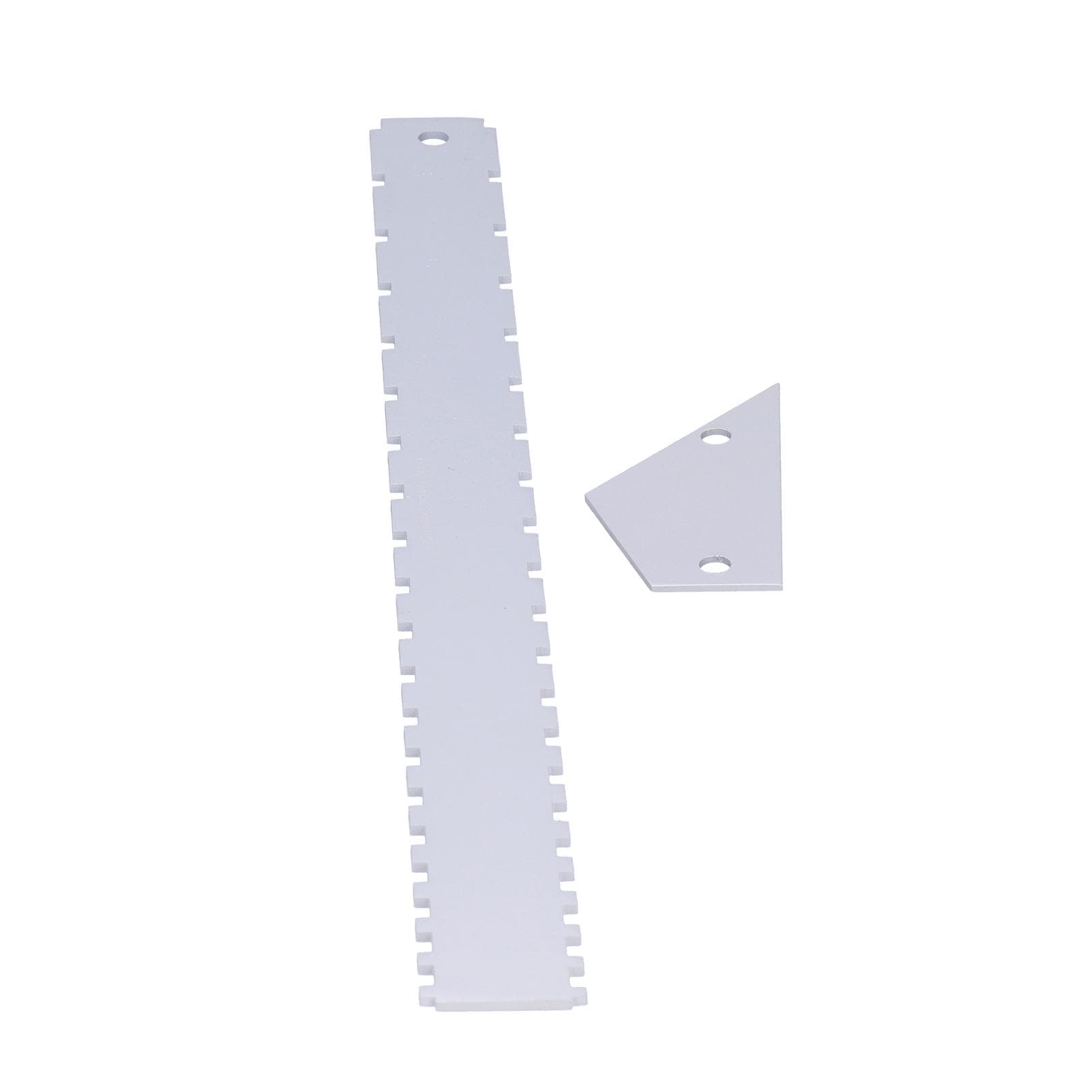 Guitar Measuring Tool Set Silver Aluminum Neck Straight Edge Fret Leveling Ruler GaugeSilver silver