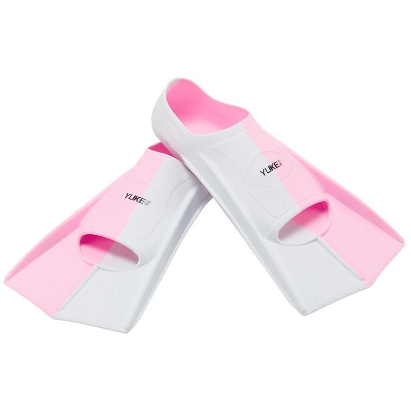 Unisex Silicone Short Swimming Fins for Freestyle and Breaststroke – Lightweight Training Gear for Adults and Children. XXS (EU 30-32)