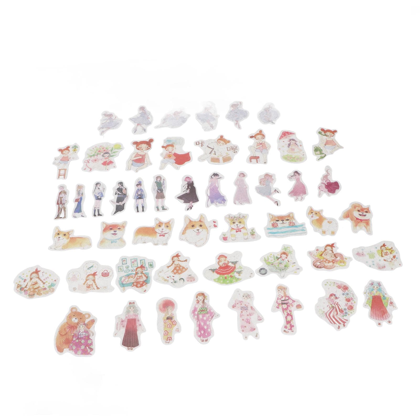 420 Pieces Japan Paper Scrapbooking Stickers High Accuracy Printing Exquisite DIY Cute Japan Paper
