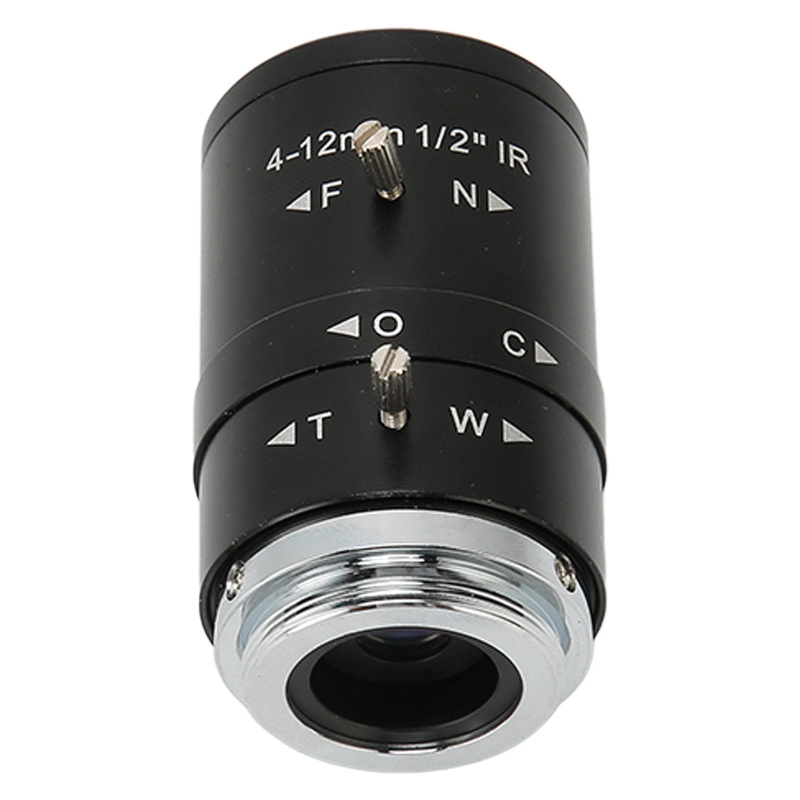Camera Lens 4‑12mm 12in HD Manual Change Zoom Industrial Telephoto Lens for Photographer