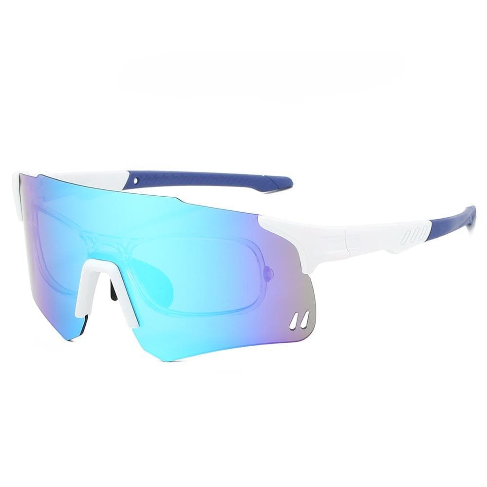 KAMMPT Rimless Sports Sunglasses Men Women UV Protection Windproof Cycling Goggles Fashion Mirror Lens Outdoor