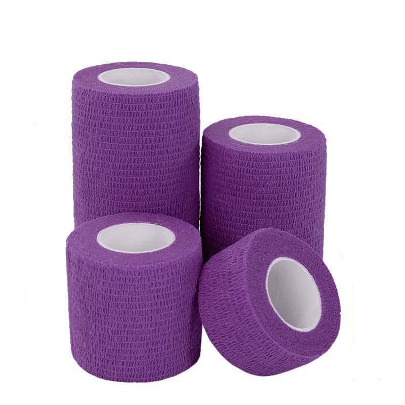 1Pc racket handle bandage Non-slip finger protection bandage Pet tattoo self-adhesive elastic protective bandage 2.5cm*4.5m