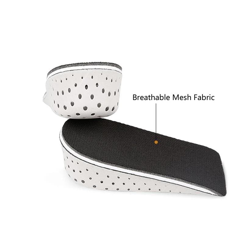 Height-increasing Insoles, Memory Foam, Invisible Inner Height-increasing Insoles, Sports Comfort, Half Insoles for Men and Women 3cm height black