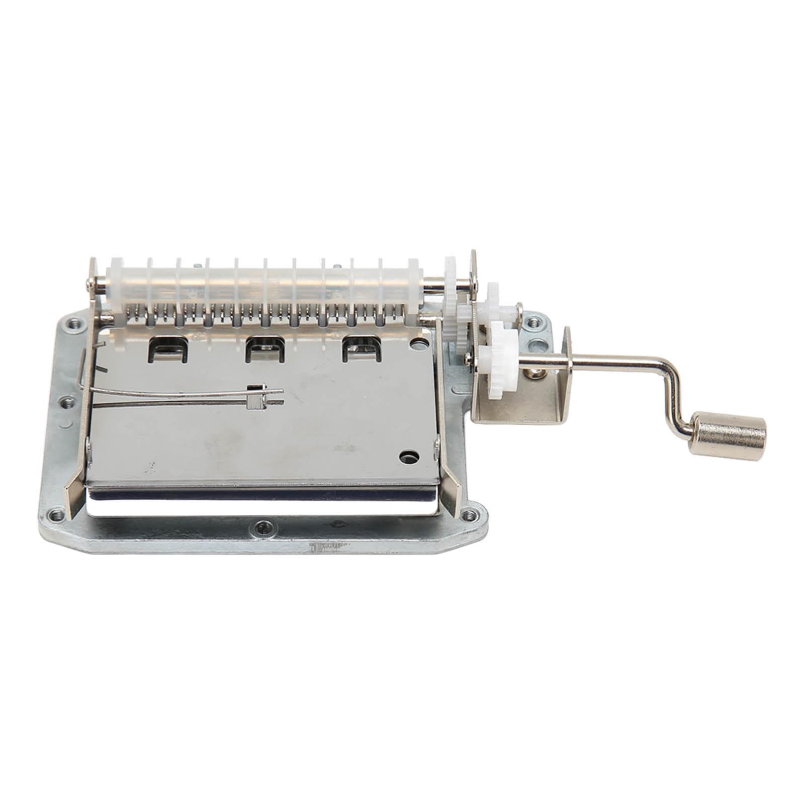 Music Box Movement 30 Note Zinc Alloy 20 Blank Strip Tapes Musical Box DIY Kit with Puncher for