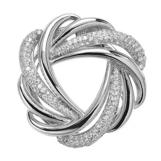 Elegant Luxury Scarf Ring Clip Round Shining Rhinestones Inlaid Side Waist Tightener Clip Clothing Wrap Holder Circle Clip Belt Buckle silver