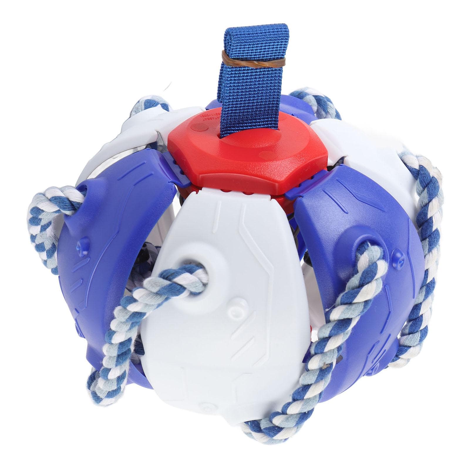 Flying Saucer Ball Dog Toy Wearproof Water Resistant Interactive Doggy Disc Ball for Outdoor Games blue