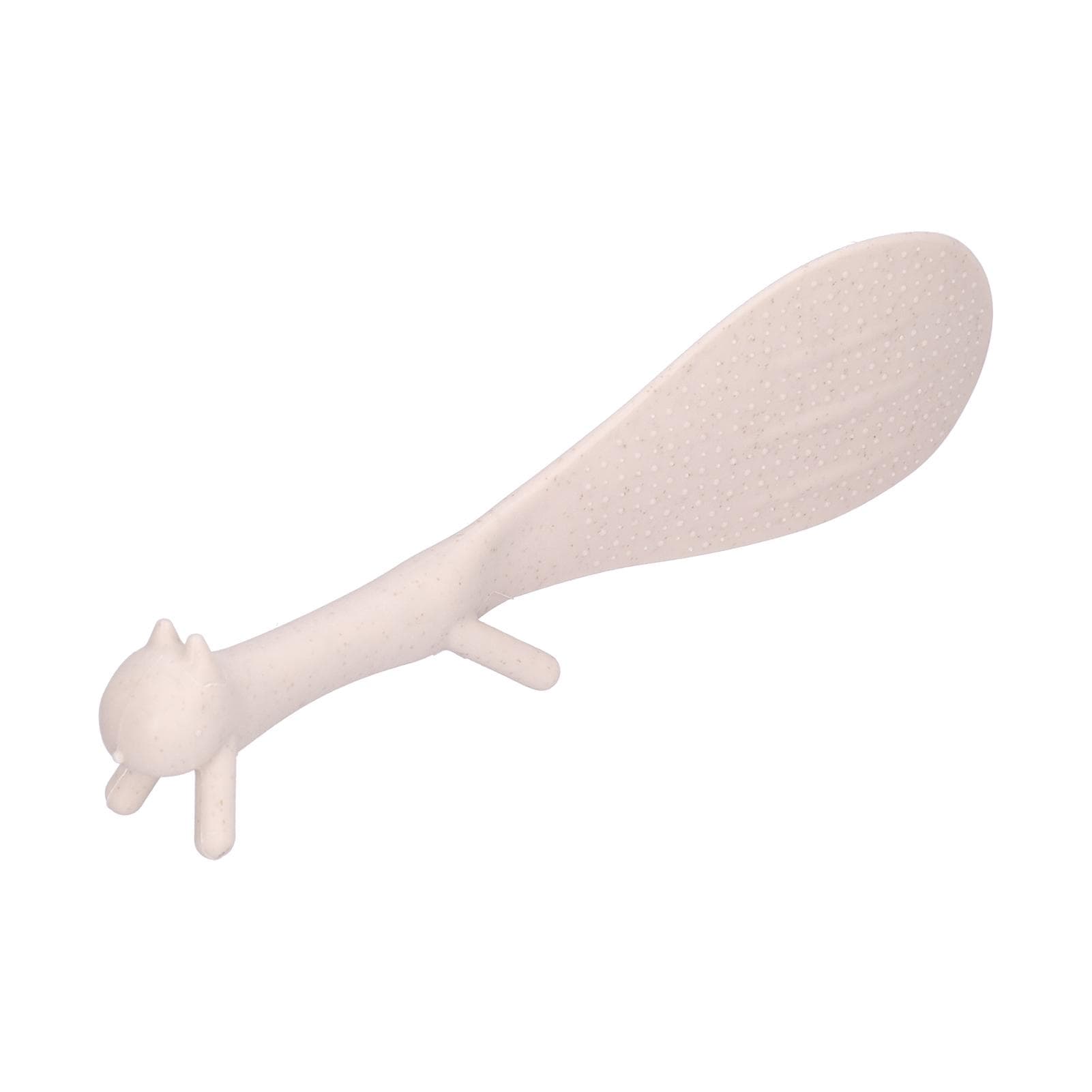 Rice Spoon Lovely Squirrels Shape Standing NonStick Rice Spoon Kitchenware for Home Kitchen(Beige ) beige