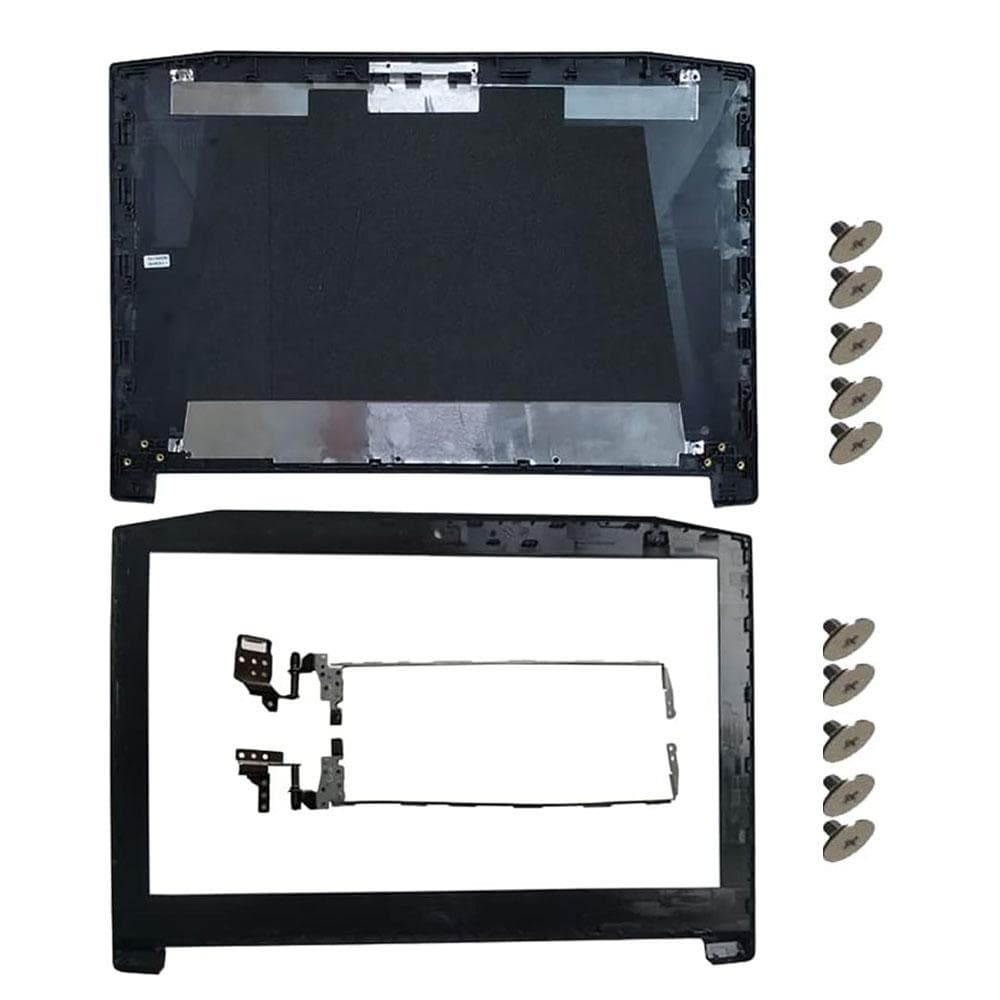 LCD Back Cover With Screws and Bezel and Hinges for Acer Nitro 5 AN515-41 AN515-51