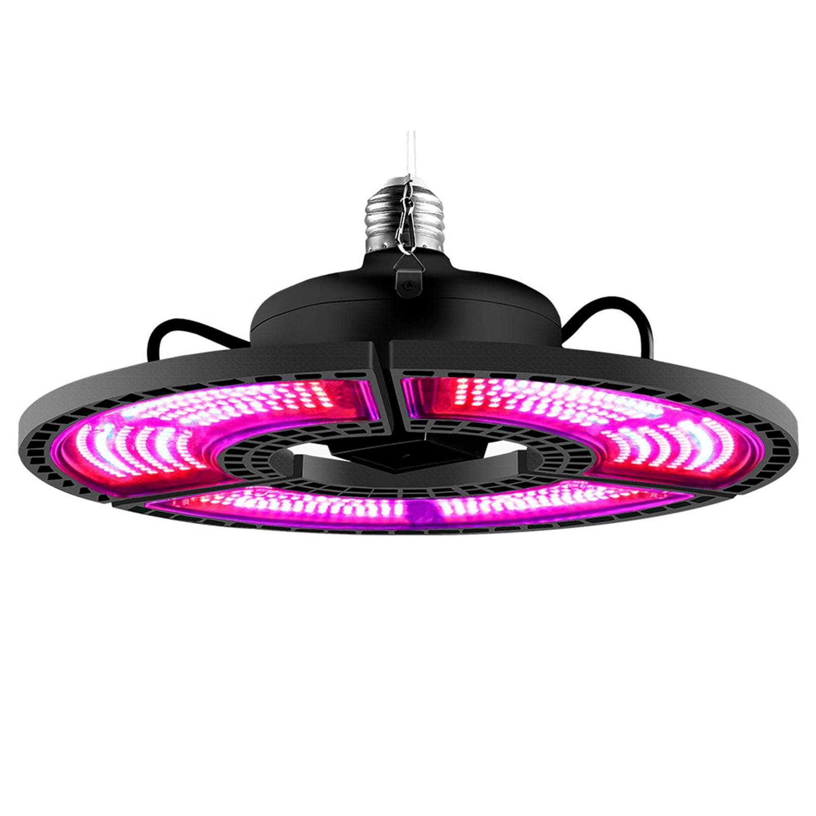 Transformable Plant Lamp Triple Leaf Folding Growing Lights Greenhouse Seedling Flower Replacement 504 beads