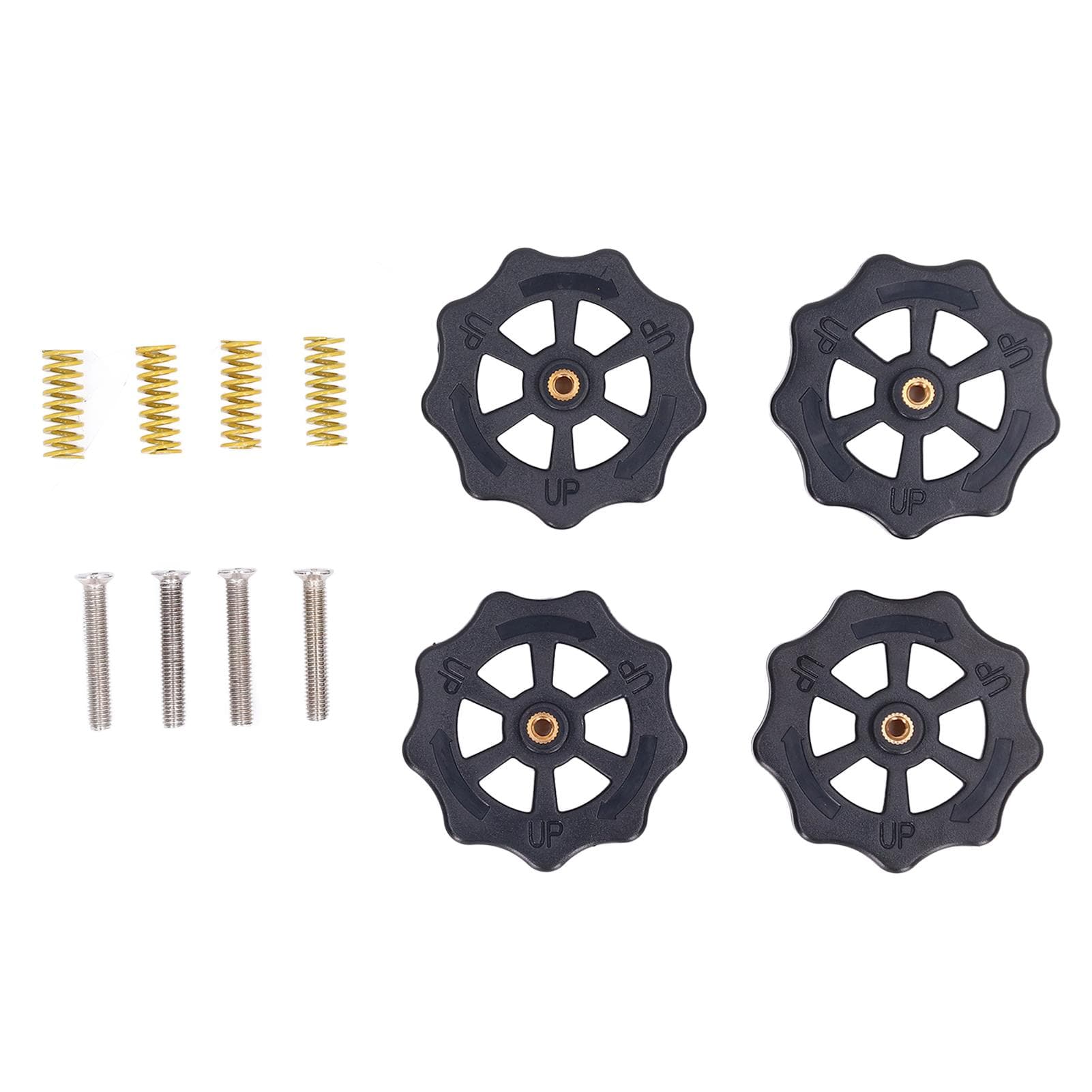 Heated Bed Leveling Nut Hand Leveling Nut Hot Bed Spring Screws Set for 3D Printer