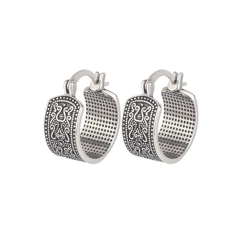 Earrings For Women Trendy Simple Retro Flower Earring Jewelry Prevent Allergy Party Accessories