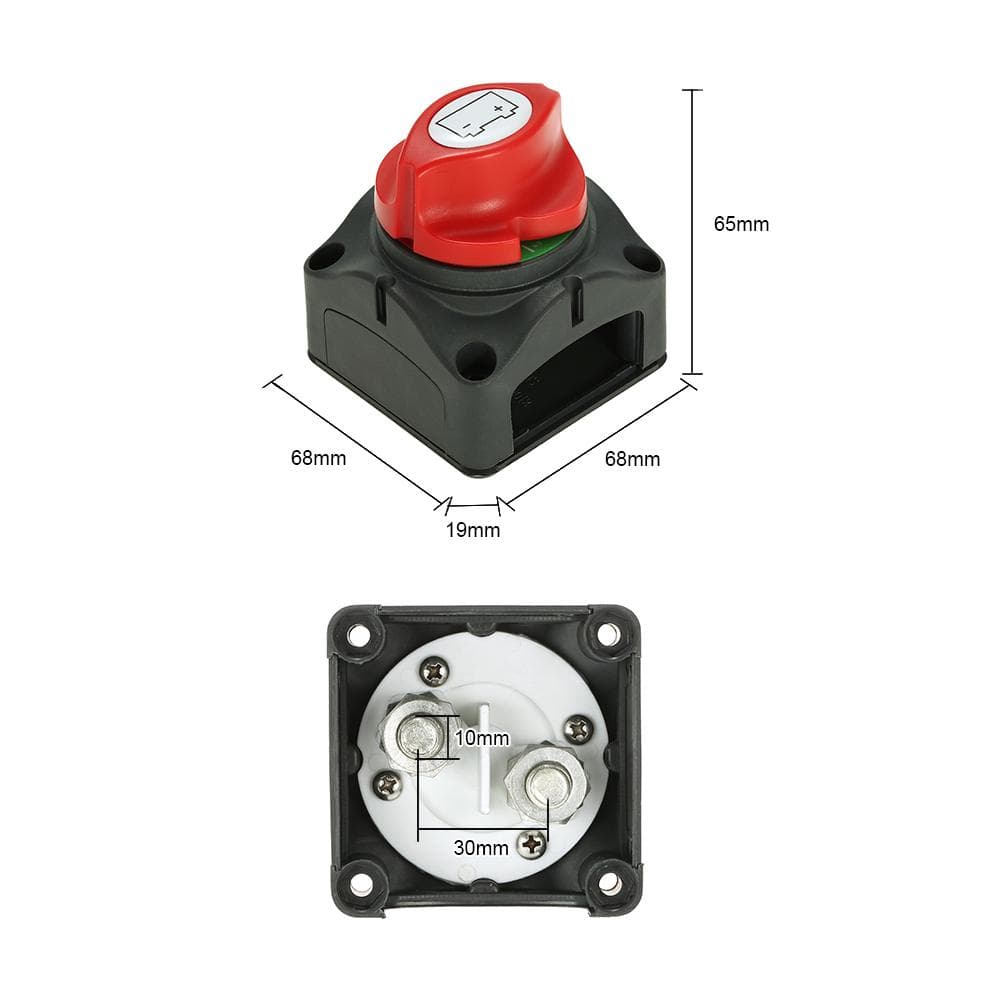Car Marine Battery Selector Isolator Disconnect Rotary Switch Cut On/Off