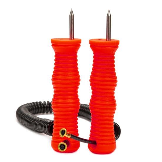 Retractable Ice Pick Plastic Shell Non-slip Threaded Handle Portable High Carbon Steel Ice Breaking Universal Tool Safety Ice Pick Ice Fishing dark orange