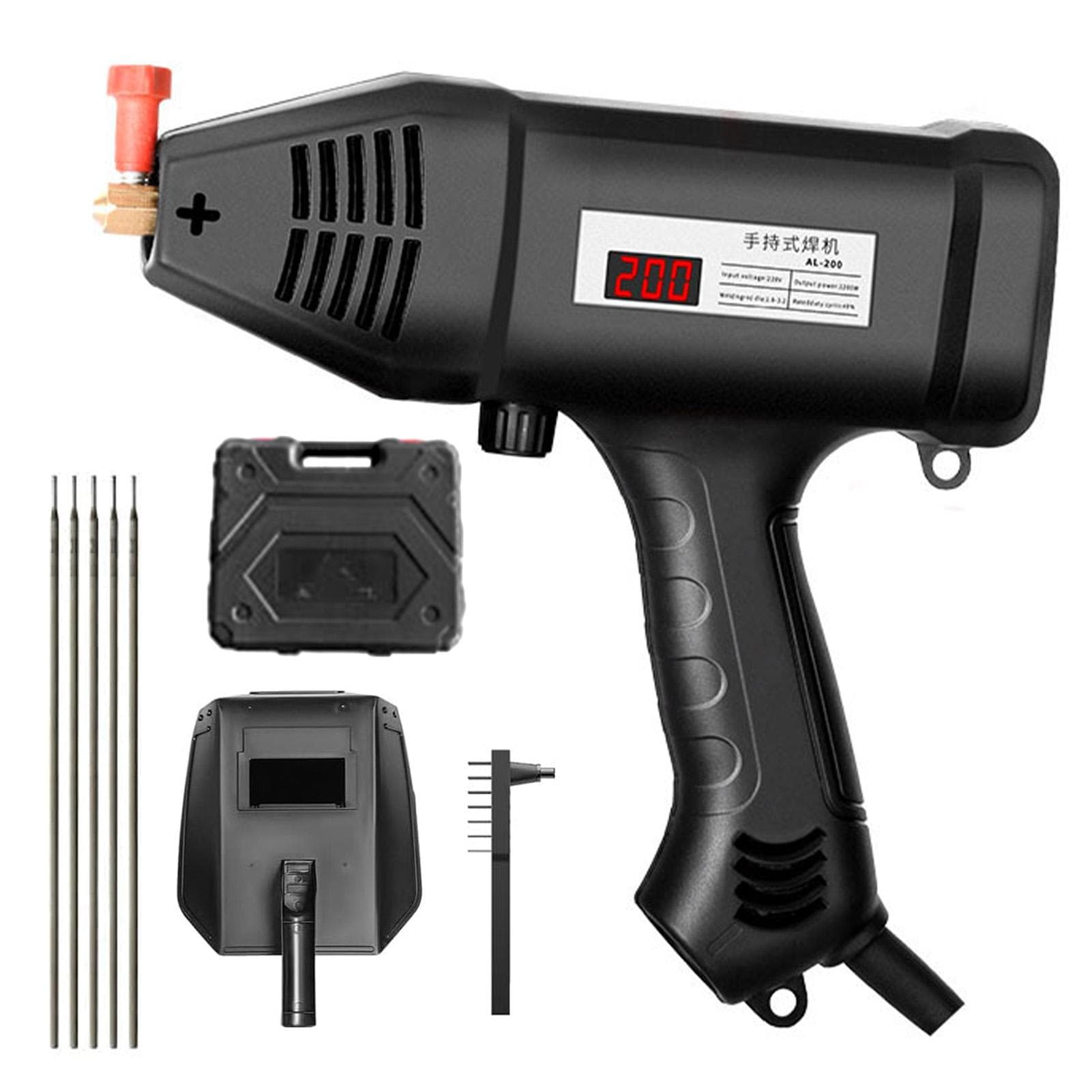 Portable Electric Welding Machine 220V 3000W Hand Held Welder with IGBT Inverter Stepless Current US plug