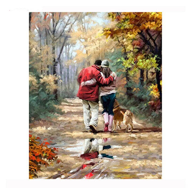 Diamond Embroidery Diy Diamond Painting Dreaming Life with Dog Cross Stitch Rhinestone Paintings 20X30CM