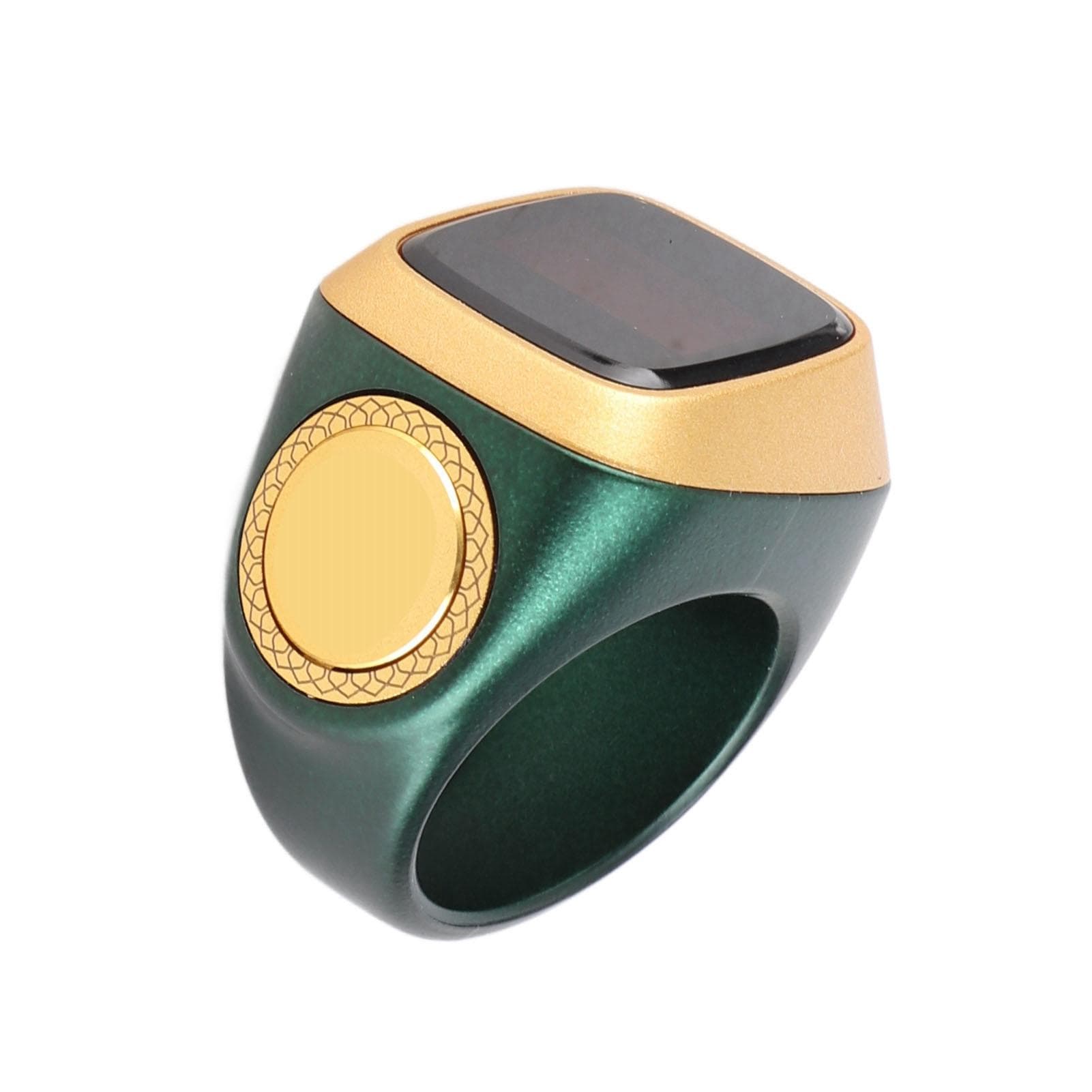 18mm Electronic Counter 0.49in Digital Display Intelligent Counting Finger Ring with Vibration green