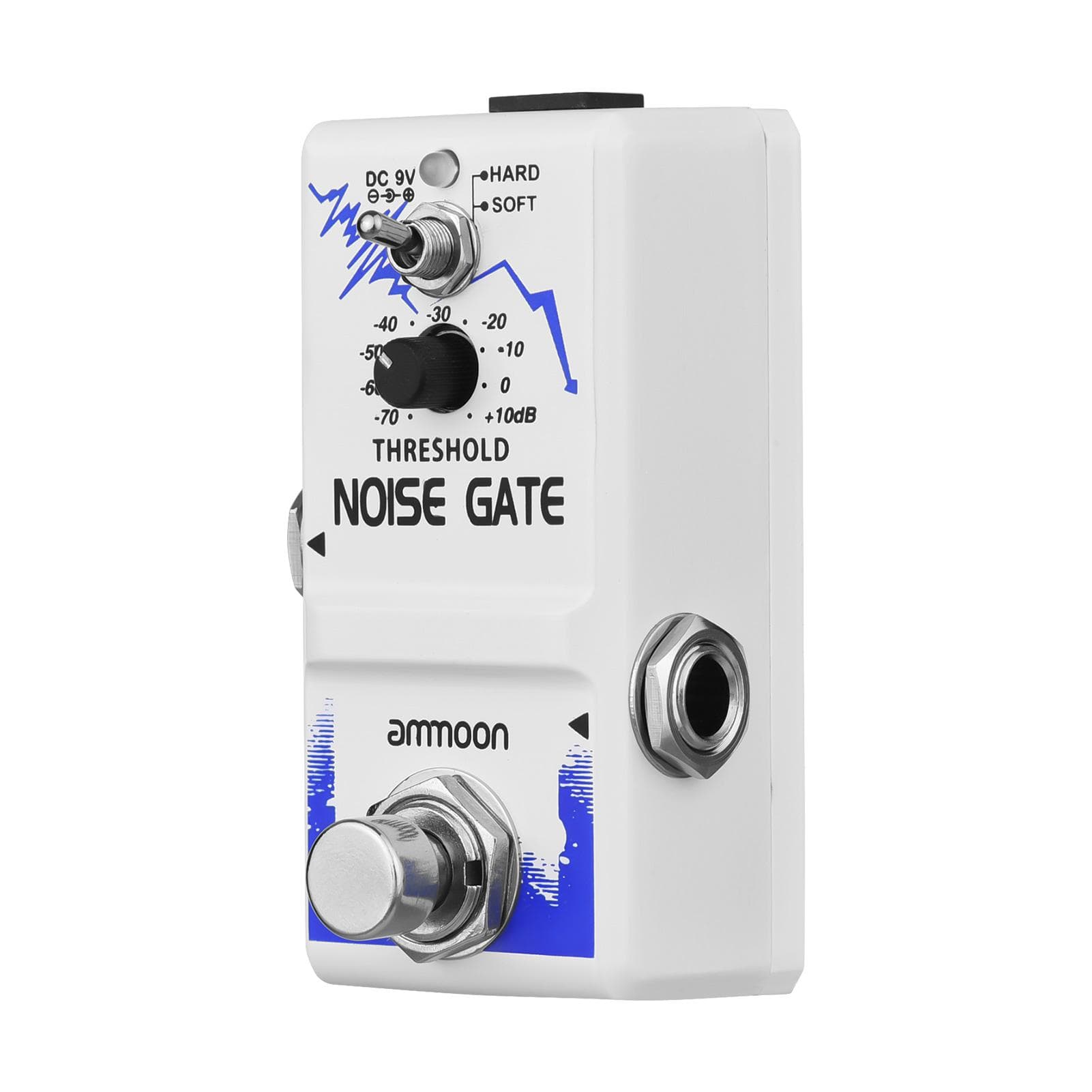 Ammoon Single Noise Gate Guitar Effect Pedal True Bypass Zinc Alloy Shell blue