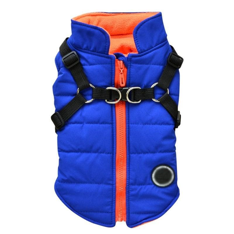 Pet Jacket with Harness Dog Winter Warm Dog Clothes Waterproof Big Dog Coat Chihuahua Jackets S