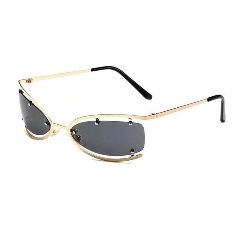 Square Y2K Women's Sunglasses Vintage Small Rectangle Lens Female hottie sun Glasses Men Retro Oculos Future technology Eyewear MULTI