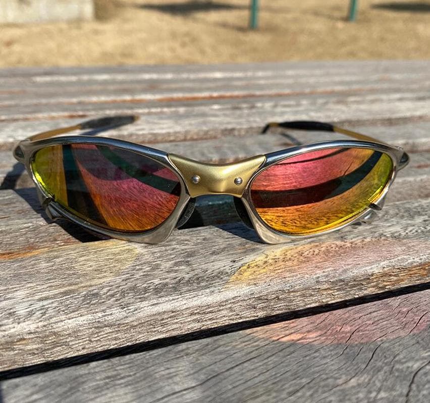 MTB Cycling Sunglasses UV400 Metal Bicycle Goggles for Men Outdoor Sports Riding Glasses H8-7 One Size