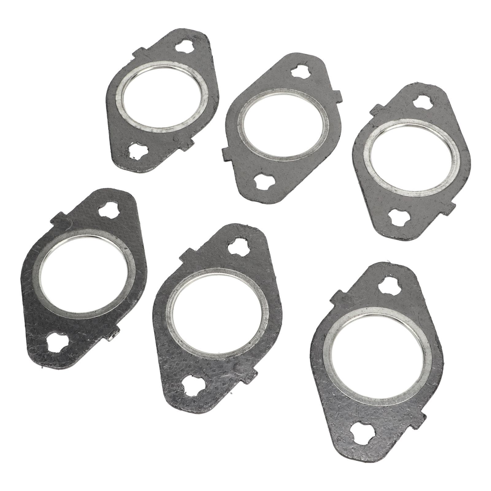 6pcs Exhaust Manifold Gasket Set Perfect Sealing Replacement for Dodge Ram for Cummins 5.9 L 6.7L