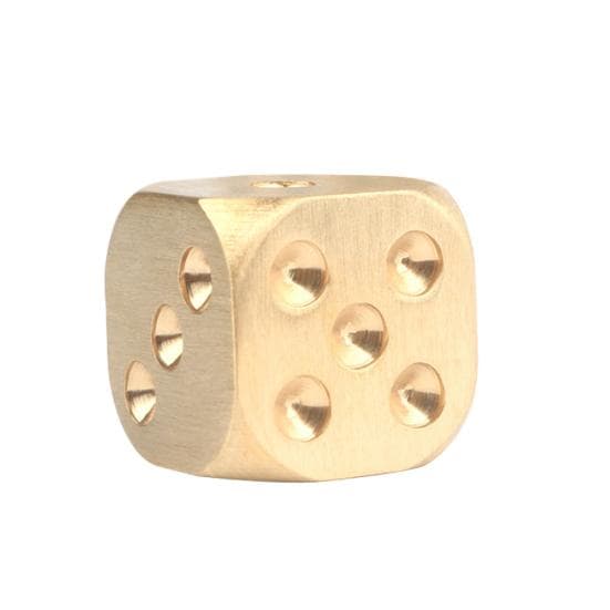 EDC Metal Solid Brass Dice Toy Club Bar Holiday Party Entertainment Game Accessories Large
