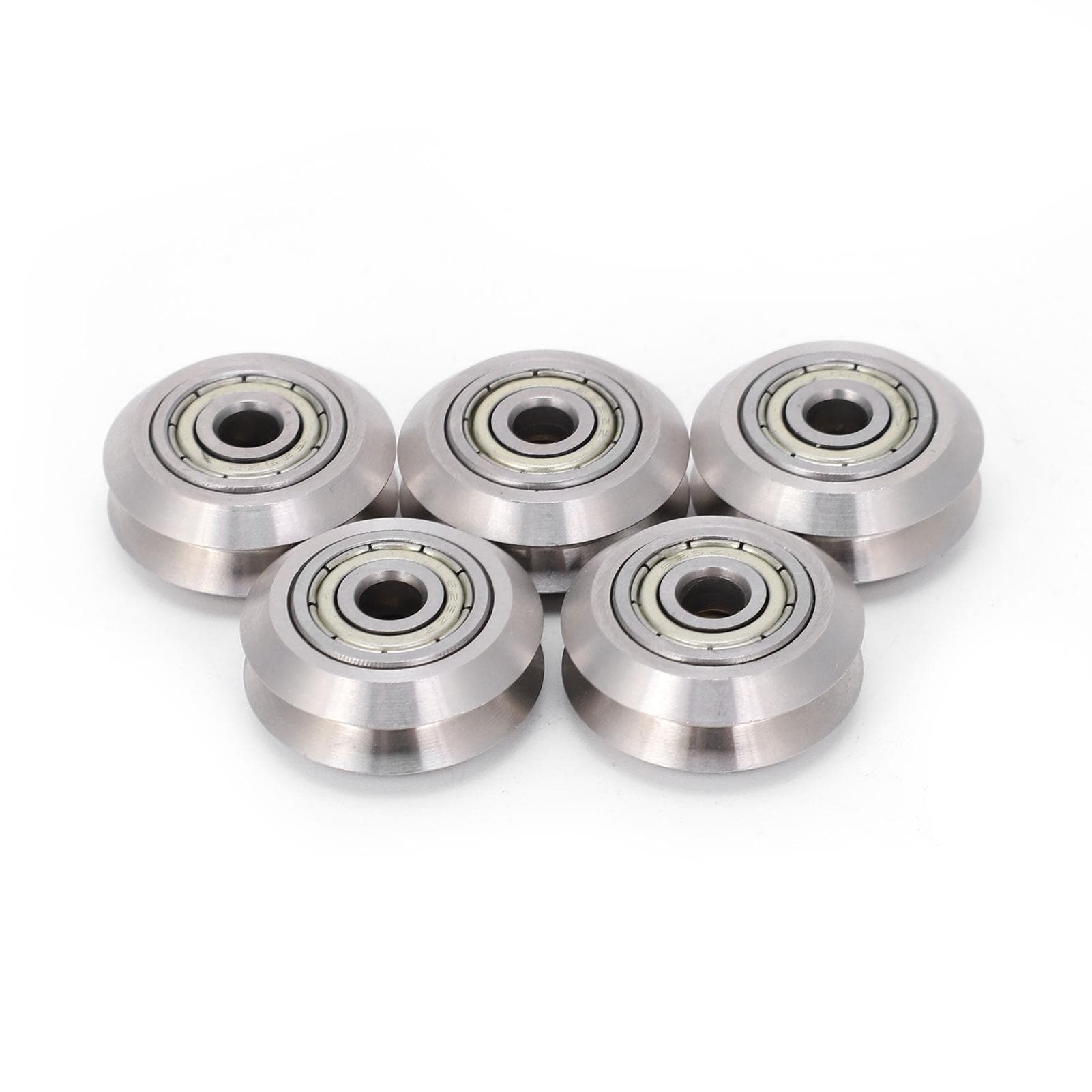 5Pcs VType Wheel Stainless Steel 3D Printer Parts Accessories for Openbuilds 5mm Inner Hole