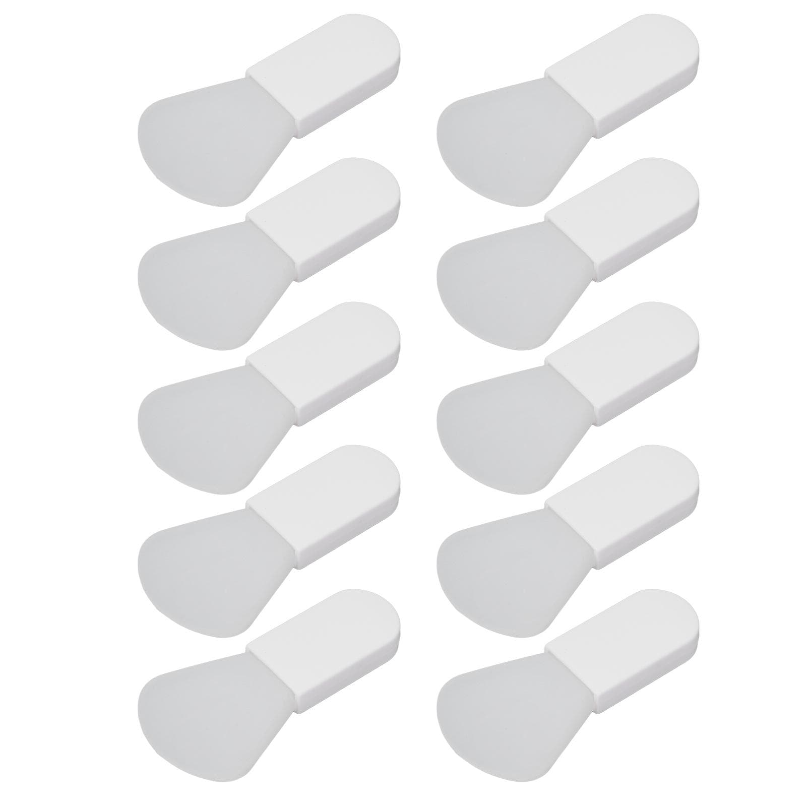 10Pcs Silicone Mask Brush Mini Short Handle Mud Applicator Portable Facial Beauty Tool