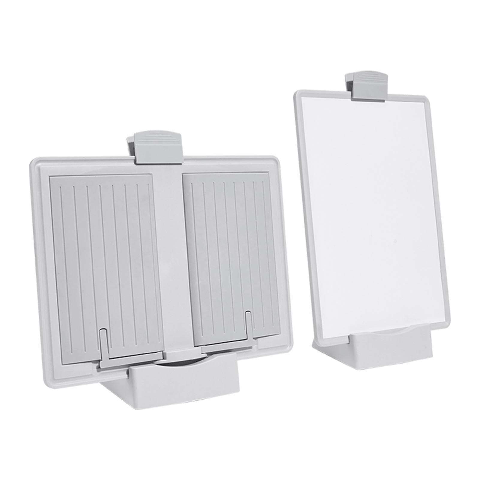 JIELISI Book Stand Holder Portable Multifunctional Magnetic White Board Paper Clipboard Bookstand white