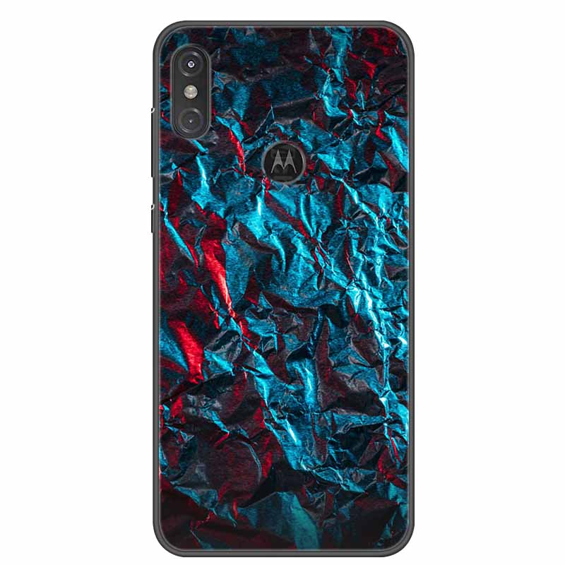 For Moto One Vision Case Luxury Silicone TPU Soft Cover Phone Case For Motorola Moto One Action Macro Shockproof Marble Coque Moto One Vision