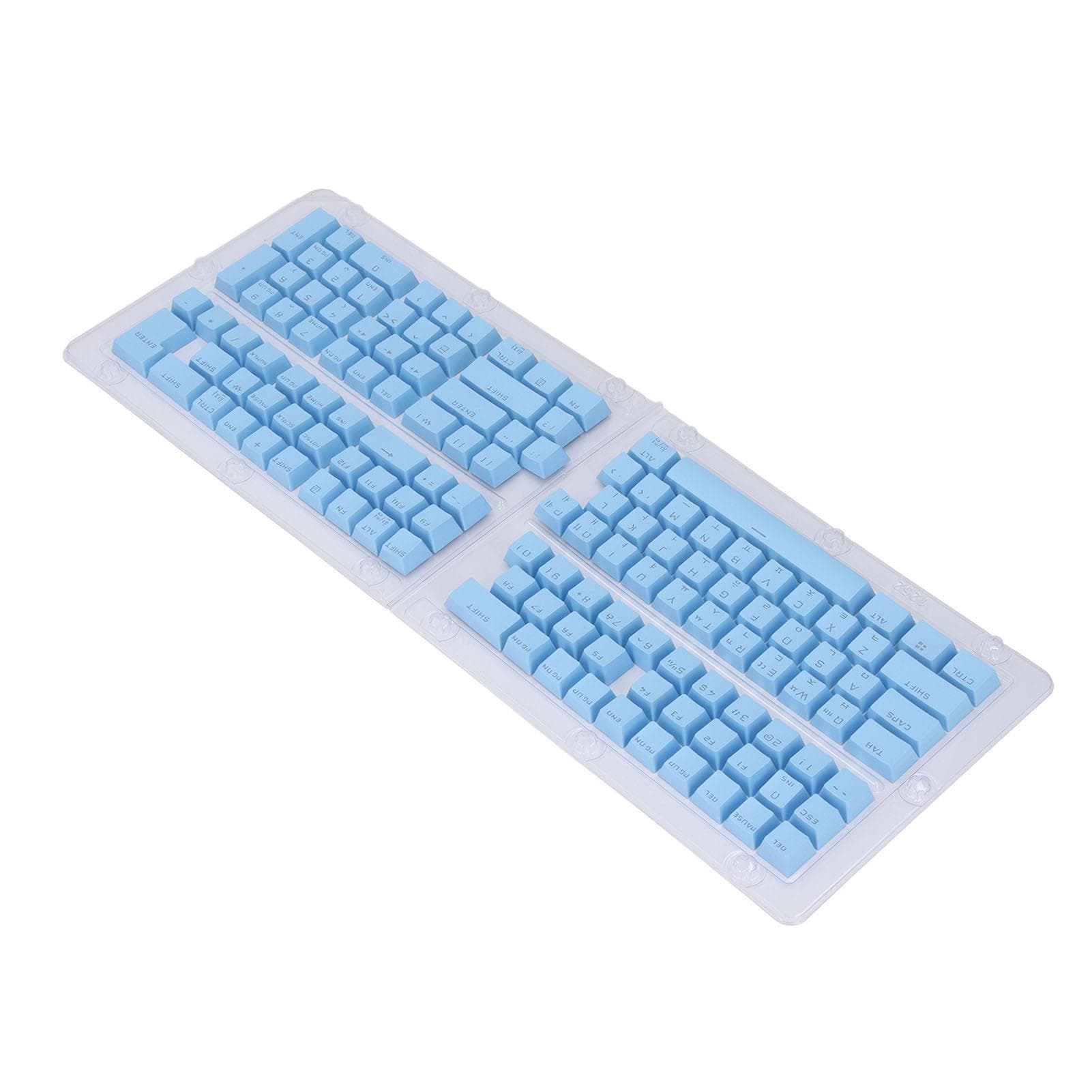 132 Keys Korean Keycaps OEM Height Keycap Replacement for 61 62 64 68 72 75 84 87 88 98 100 104 108 blue
