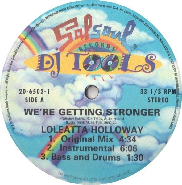 12inch Record LOLEATTA HOLLOWAY - We're Getting Stronger (DJ Tools) 2065021 Salsoul Records 2001 US Soul/Funk Used
