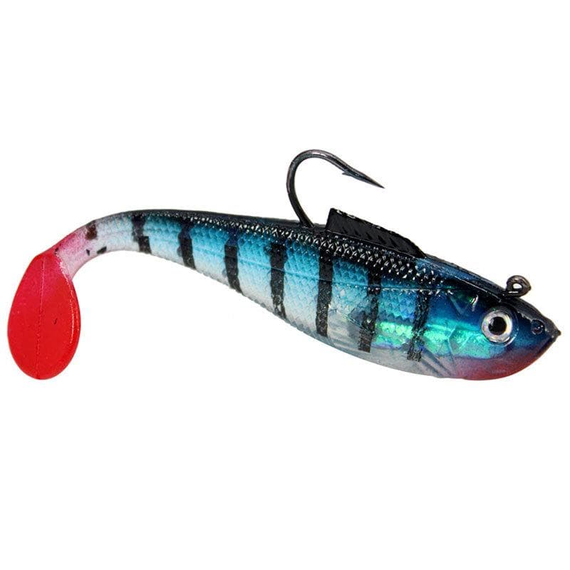Swimming Action Shad Lure Silicone Soft Bait Fishing Swimbait Artificial Rubber Fish Sea Bass Pike