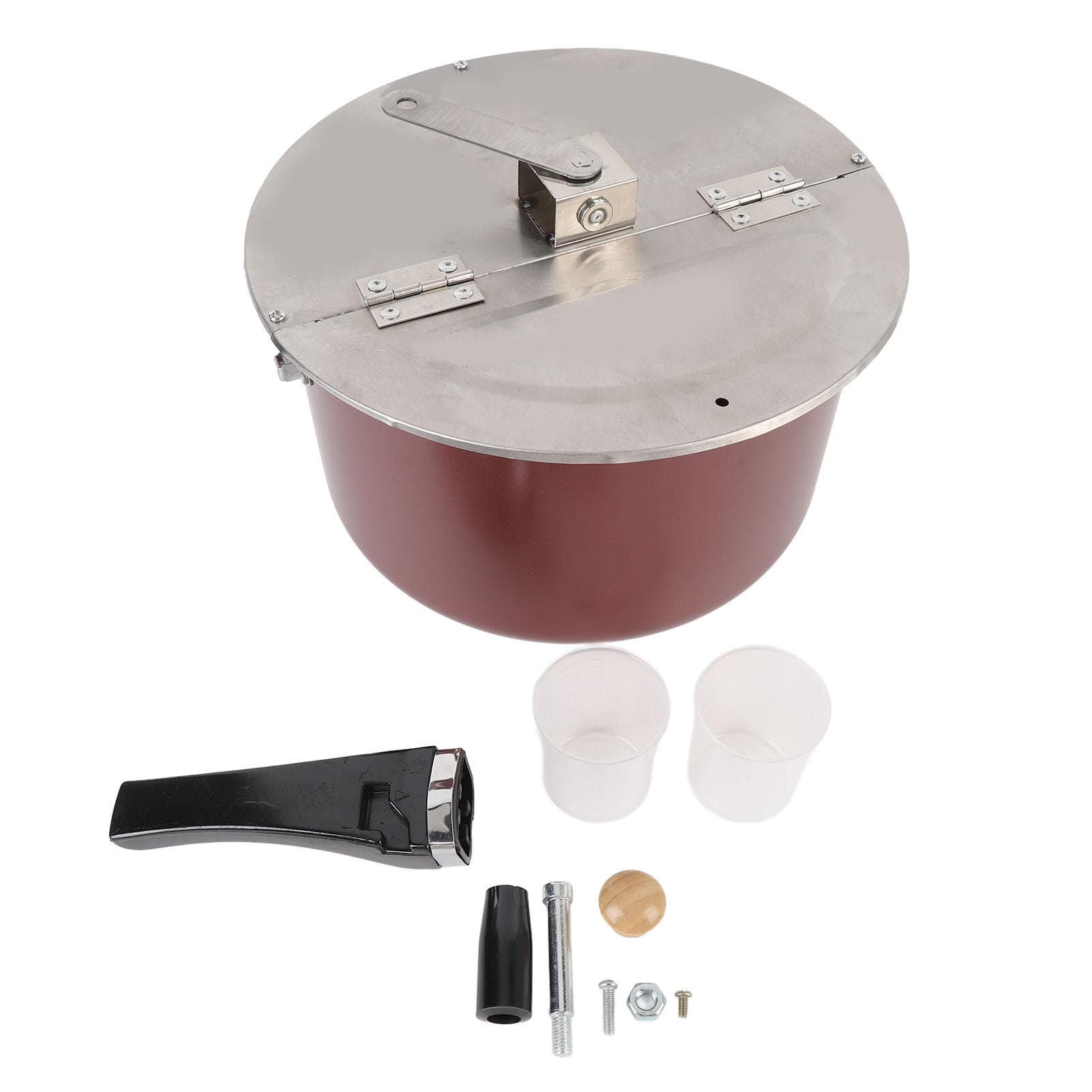 Stainless Steel Popcorn Popper Hand Operated Popcorn Maker Delicious Homemade Popcorn Machine Gas L