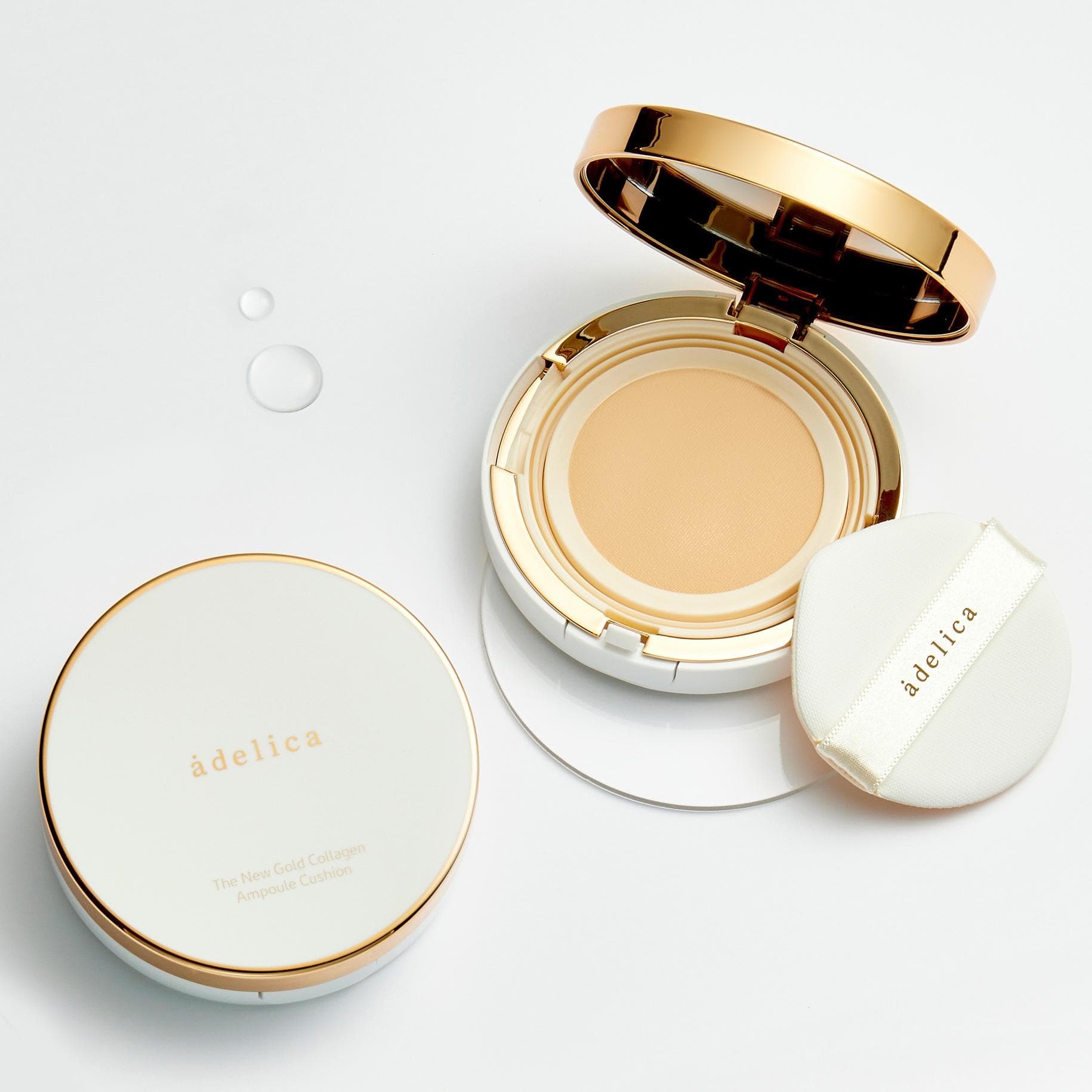 Atomy Adelica The New Gold Collagen Ampoule Cushion (1 Main Product + 1 Refill) 05 Caramel