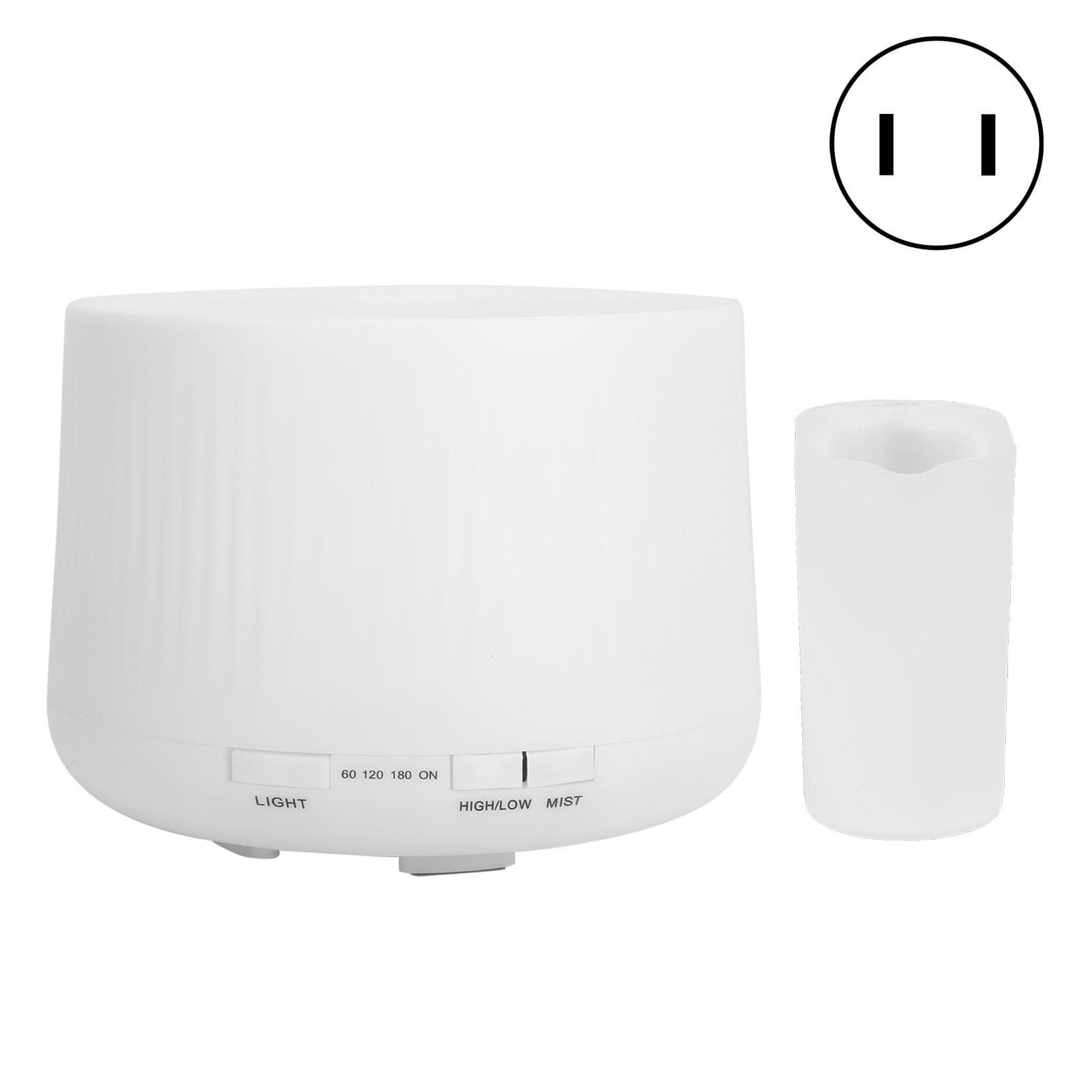 500ml Mini Humidifier with 7 LED Color Silent Ambient Light Aroma Diffuser (Prise americaine )