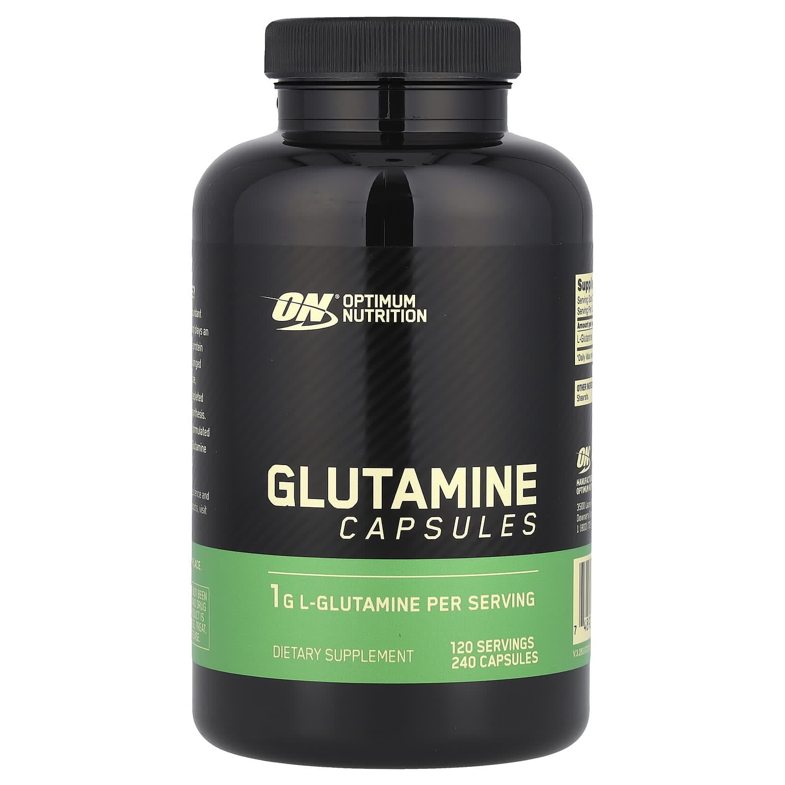 Optimum Nutrition, Glutamine, 1,000 mg, 240 Capsules (500 mg per capsule)