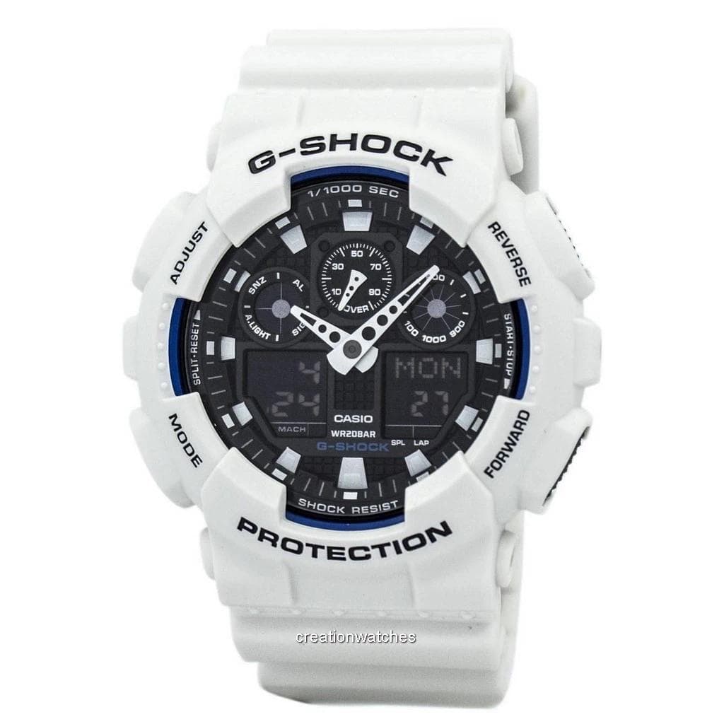 Casio G-Shock Analog Digital Shock Resistant GA-100B-7A GA100B-7A Men's Watch black