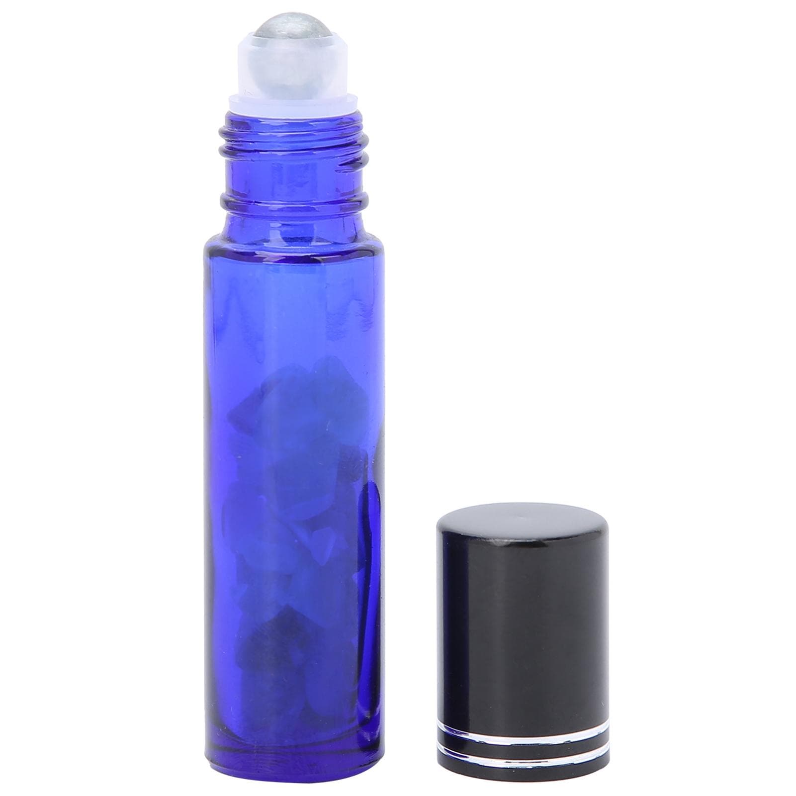 Professional Blue Essential Oil Roller Bottle Simple Portable Glass Roll on Bottle 10MLFluorite