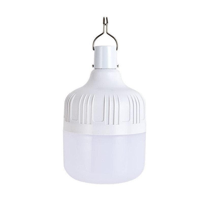 80W USB Rechargeable LED Light Bulb for Outdoor Camping Night Fishing Emergency Lighting white