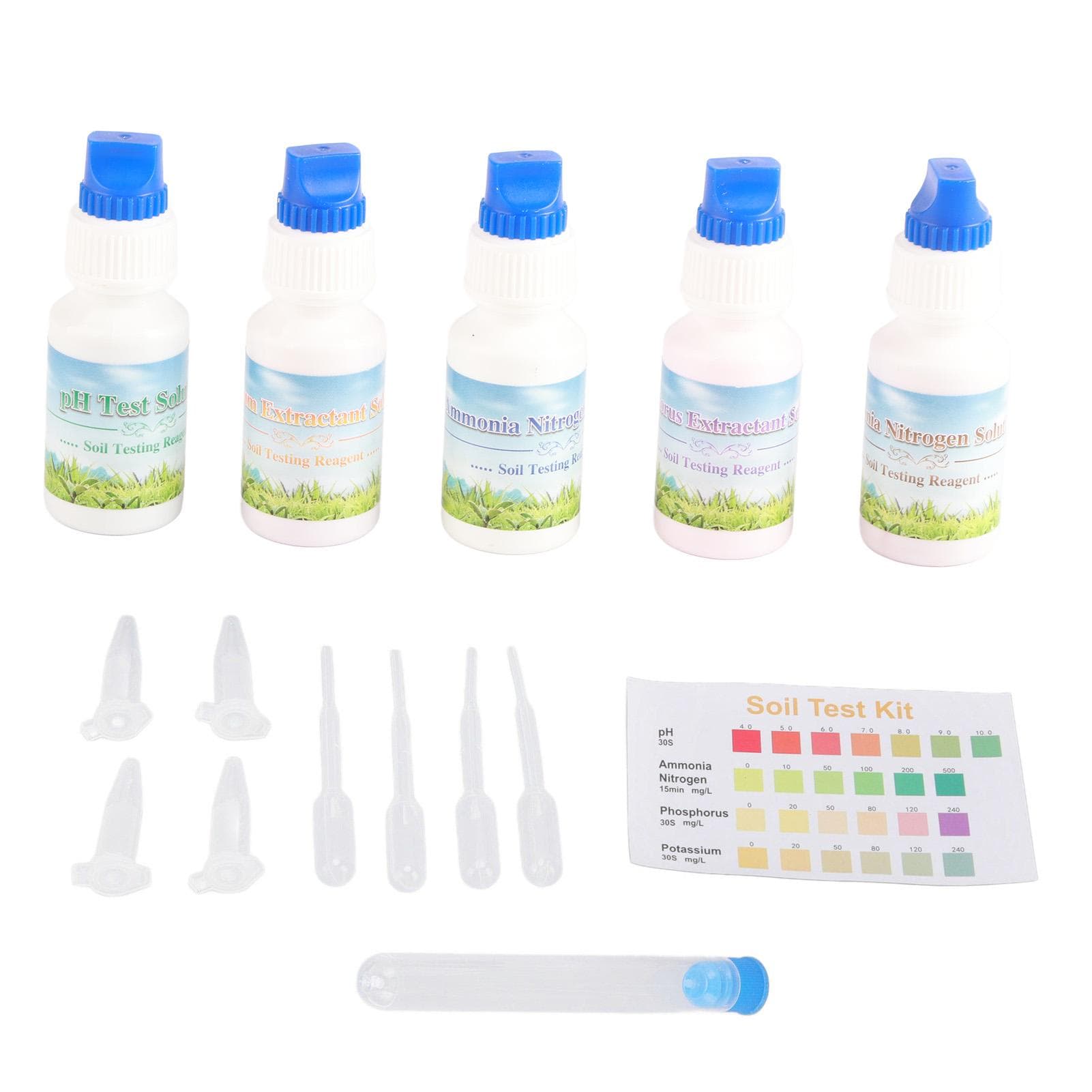 Soil Test Liquid Solution PH Nitrogen Phosphorus Potassium Measuring Soil Test Kit for Agriculture
