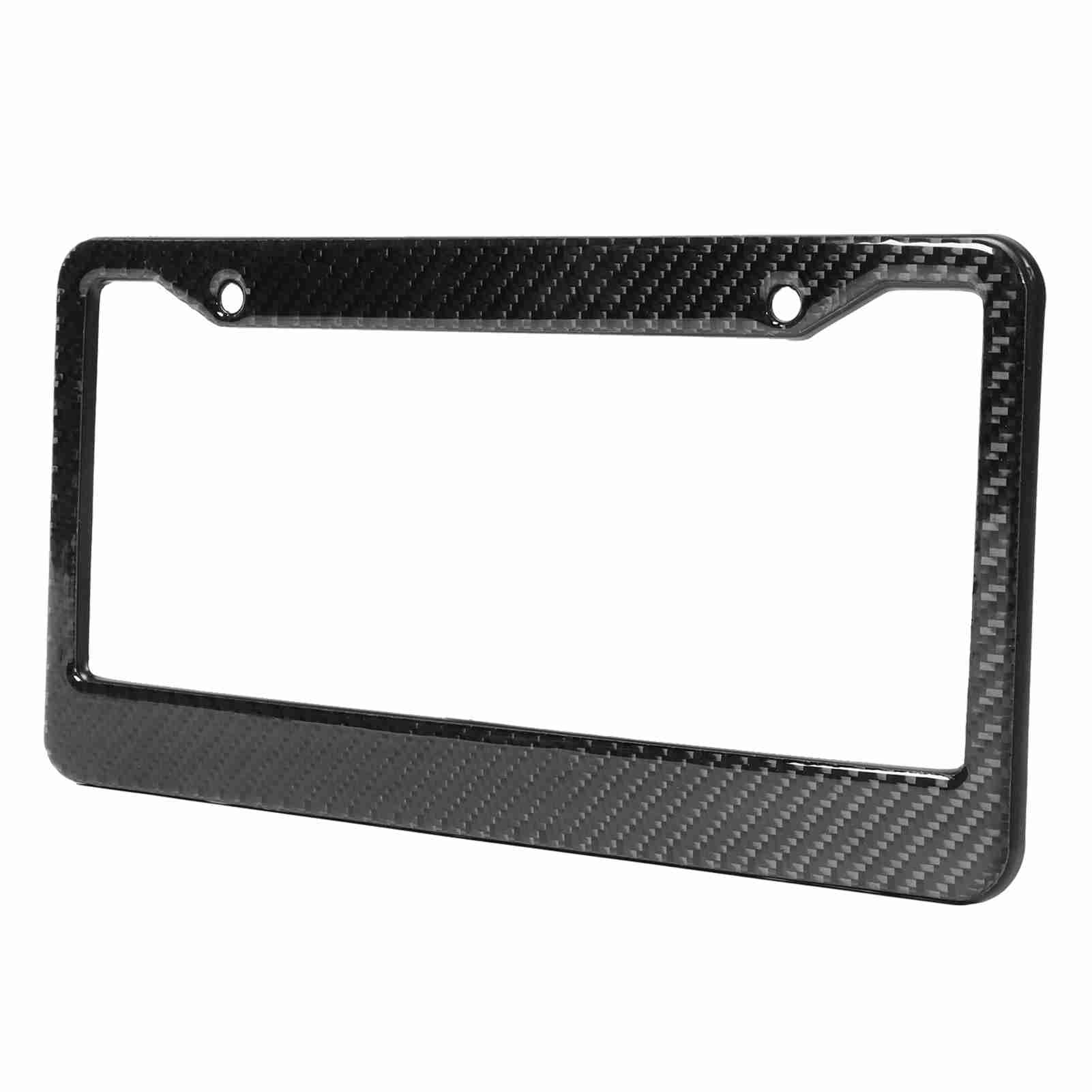 License Plate Frame Dry Carbon Fiber Universal Replacement for Ford C?MAX Focus Fiesta Kuga Mondeo