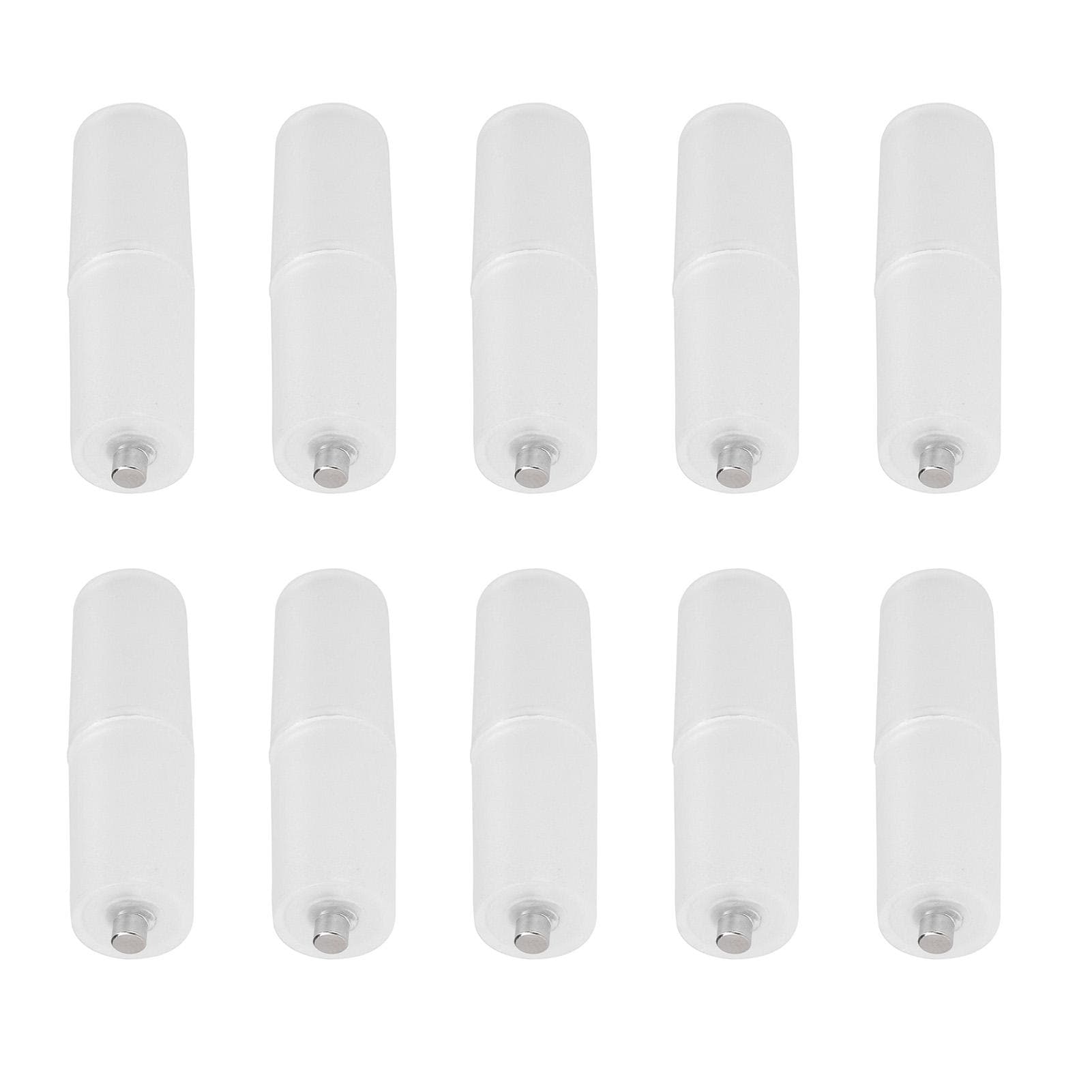 10PCS AAA to AA Size Cell Battery Converter Adapter Batteries Holder Case Switcher Transparent