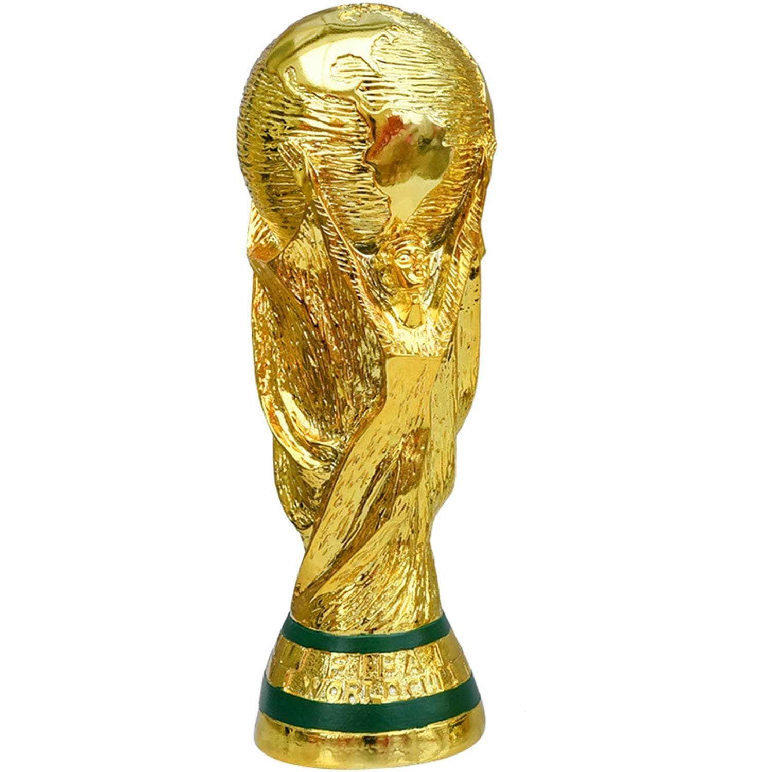 Golden Resin Football Trophy Champions Soccer Trophies Resin Ornament Football Fan Gift Home  Decoration Craft 13CM gold