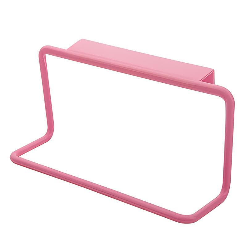 Kitchen Towel Organizer Rag Rack Drain Dry Hanging Holder Bathroom Cabinet Cupboard Hanger Shelf Kitchen Supplies Accessories pink