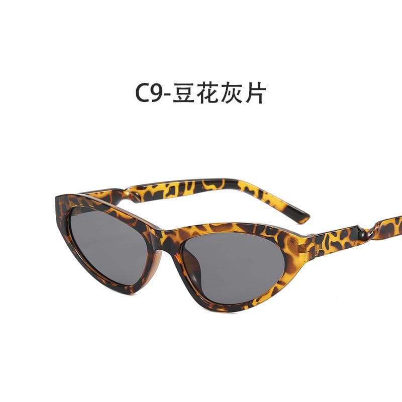 Vintage twisted sunglasses punk hip hop special personality frame unisex men women trendy sun glasses MULTI