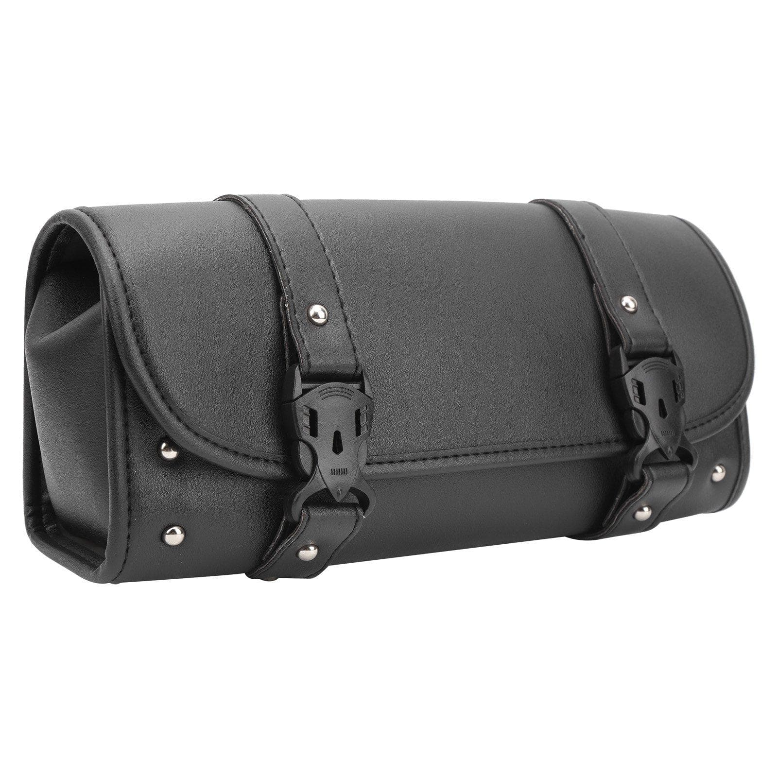 PU Leather Tool Storage Bag Front Rear Organizer Saddlebag Universal for Motorcycle Riding