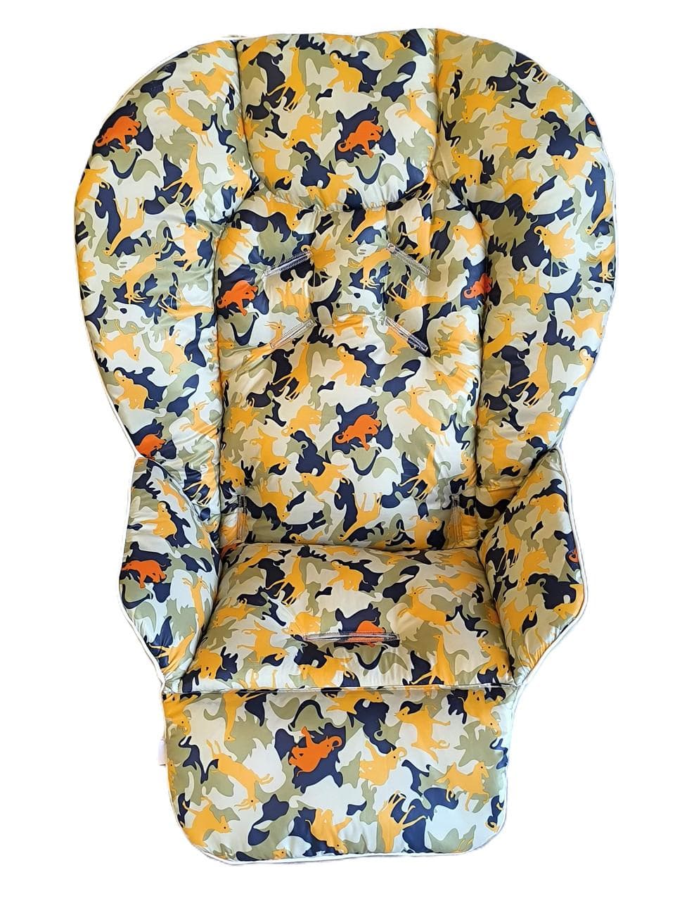 Chicco Polly highchair waterproof cover with pattern, water-repellent highchair insert one size