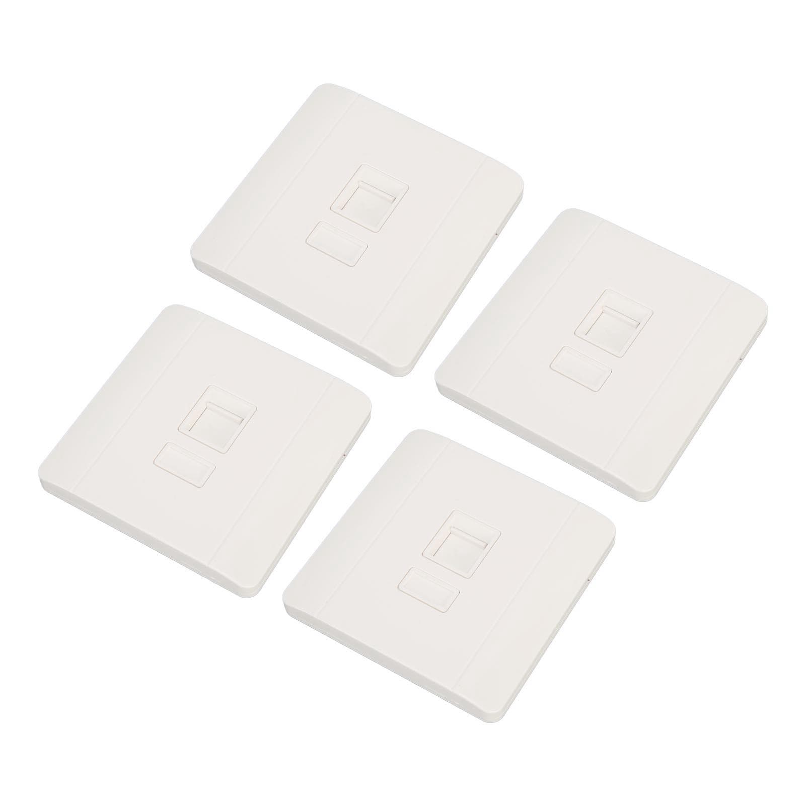 30Pcs Ethernet Wall Plate 1 Port RJ45 RJ11 Network Wall Outlet Jack for Wiring Connection